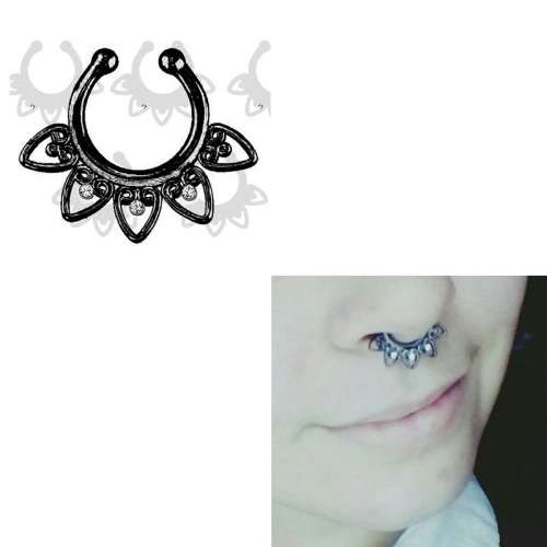 Ladies Sexy & Exotic Non Piercing Nose Ring with Diamantes