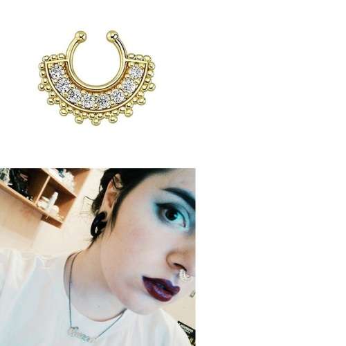 Ladies Sexy & Exotic Non Piercing Nose Ring with Diamantes
