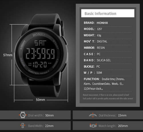Mens Cool Military Green  "  HONHX "  Sport Watch