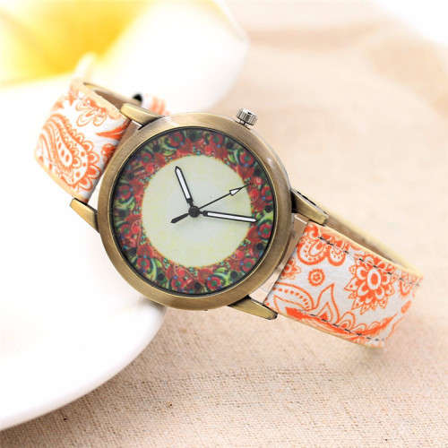 Ladies Fun Summer Leather Band Watch