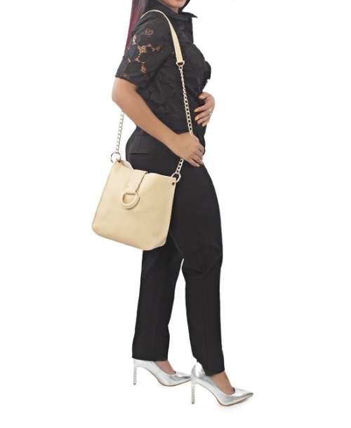 Ladies Cute Summer  2Pc  Bag Set   ( Beige )