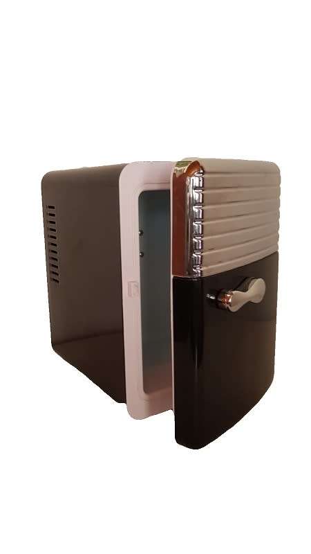 Super Cool & Stylish  ACORP  Retro Look Mini Refrigerator / Cooler  (5L | Black & Silver)