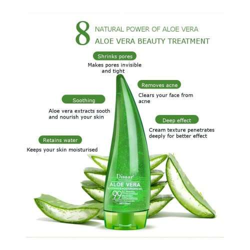 DISAAR ALOE VERA SOOTHING & MOISTURIZING GEL ( 99% )