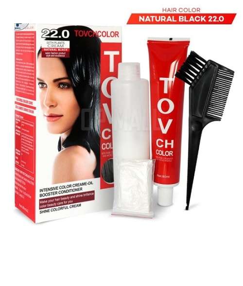 TOVCH COLOR HAIR DYE  - NATURAL BLACK ( 22.0 )