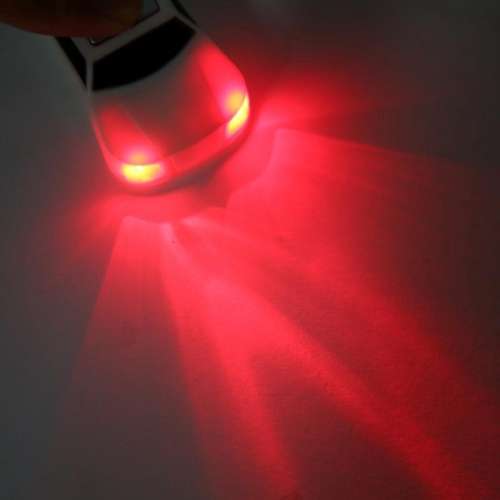 Cute Car Shaped Whistle Keyfinder with LED  Torch  ( Red )