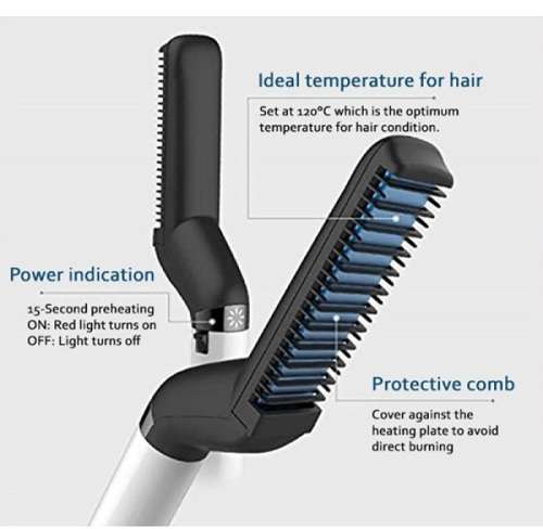 Mens Electric Hair Styling & Beard Straightening Comb