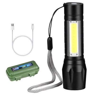AMAZING , SUPER EFFICIENT , SUPER BRIGHT & HIGH QUALITY RECHARGABLE MINI TORCH WITH STORAGE CASE