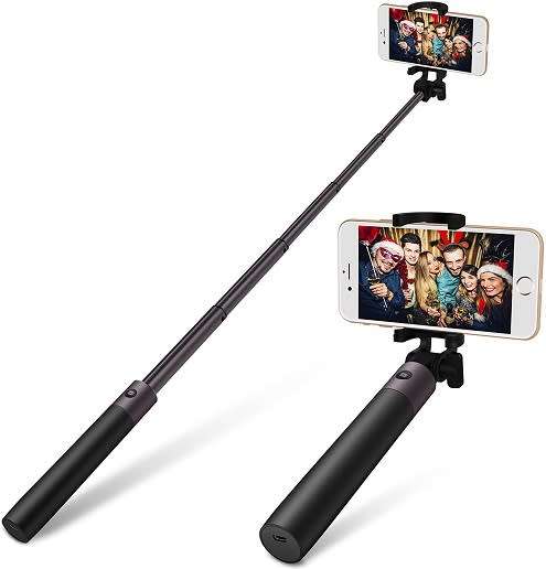 High Quality and Super Cool HAMEE Wireless Bluetooth Selfie Stick with Remote  ( BLACK )