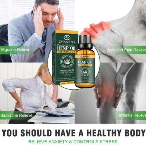GJ PURE CANNABIS SATIVA BIOACTIVE EXTRACT HENP OIL FOR PAIN and STRESS RELIEF