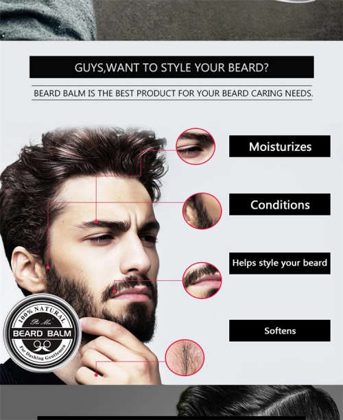 Pei Mei Gentleman Jacks All Natural  Repairing , Grooming & Styling Beard Wax / Balm