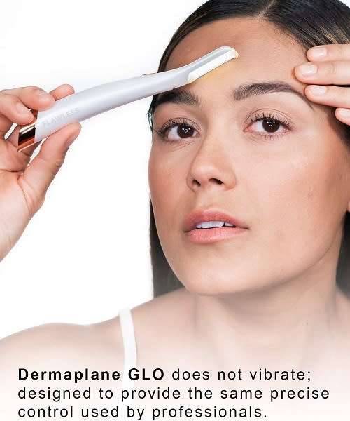 Ladies Flawless Dermaplane GLO Facial Exfoliator and Hair Remover
