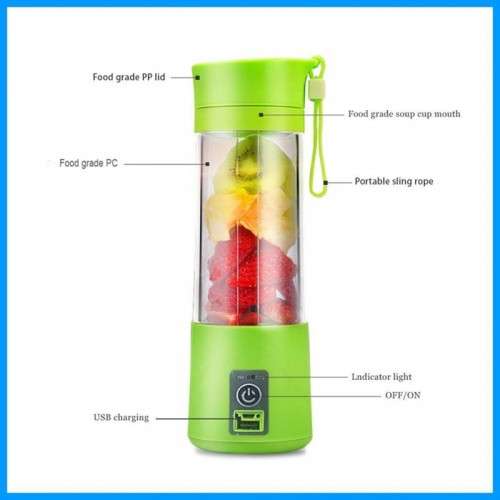Amazing 380ml Electric USB Rechargeable 4 Blade Portable Juicing Blender / Smoothie Maker