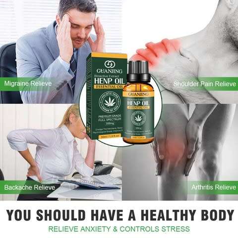 GJ PURE CANNABIS SATIVA BIOACTIVE EXTRACT HENP OIL / SERUM FOR STRESS RELIEF and SKIN REGENERATION