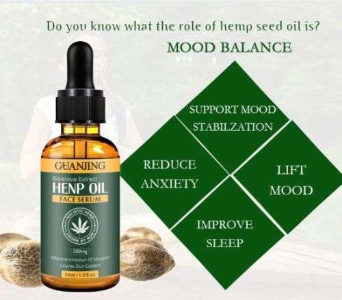 GJ PURE CANNABIS SATIVA BIOACTIVE EXTRACT HENP OIL / SERUM FOR STRESS RELIEF and SKIN REGENERATION