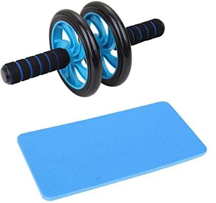 NUTRILITE ABS and CORE MUSCLE BUILDING WHEEL ABDOMINAL WORKOUT MACHINE with  FREE KNEE PAD