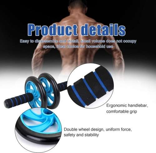 NUTRILITE ABS and CORE MUSCLE BUILDING WHEEL ABDOMINAL WORKOUT MACHINE with  FREE KNEE PAD