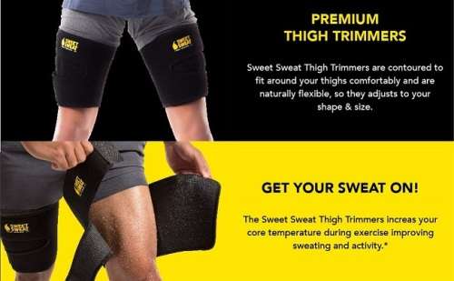 LADIES SWEET SWEAT THIGH COMPRESSION , MUSCLE and CORE SUPPORT BELTS  ( 1 X PAIR )