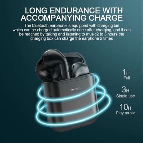 InPods 12  TWS Wireless Bluetooth V5.0 Earphones