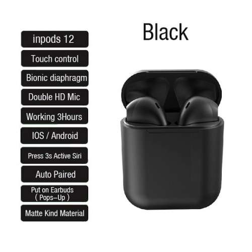 InPods 12  TWS Wireless Bluetooth V5.0 Earphones