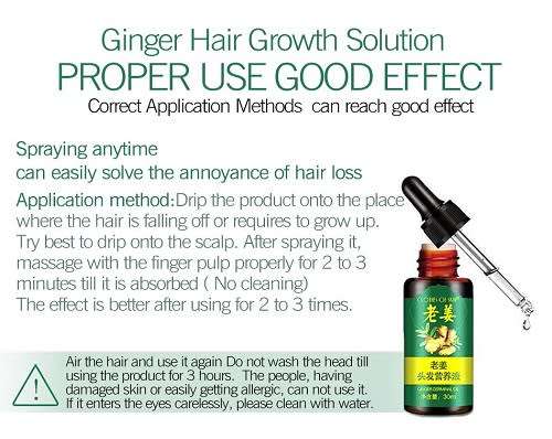 AMAZING 7DAYS GINGER GERMINAL HAIR RE - GROWTH SERUM