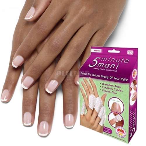 BRILLIANT !!!!!!   5 MINUTE HEALING  NAIL , SKIN and CUTICLE MANI NAIL MASKS  ( 4 Treatment Packs )