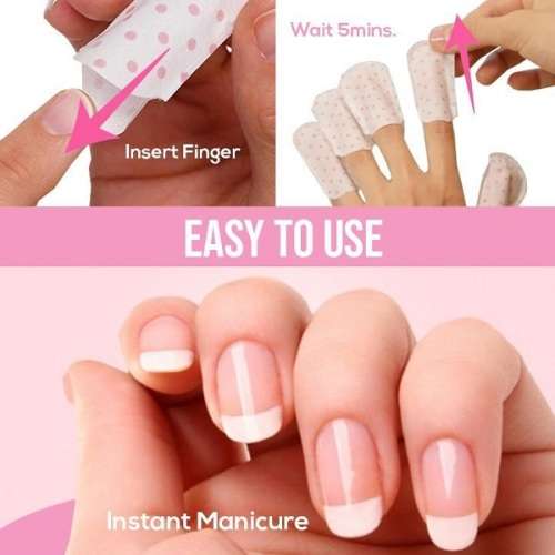 BRILLIANT !!!!!!   5 MINUTE HEALING  NAIL , SKIN and CUTICLE MANI NAIL MASKS  ( 4 Treatment Packs )