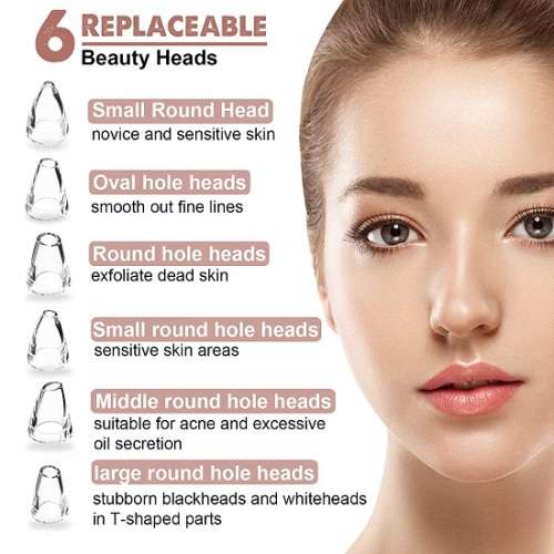 Rechargeable Multifunctional LED Vacuum Blackhead Remover and Deep Pore Cleaner