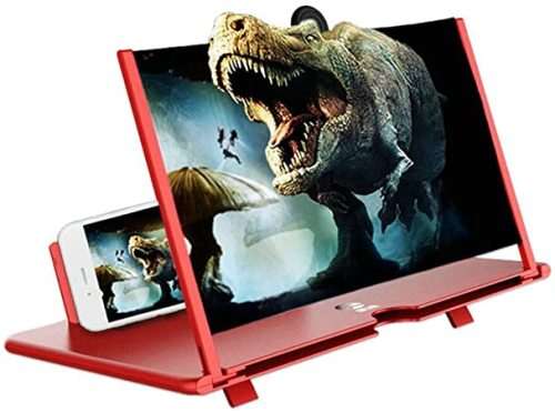 Amazing 12 inch 3D High Definition Mobile Phone Screen Magnifier  ( Black and Red )