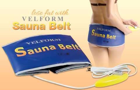 VELFORM SAUNA BODY SLIMMING BELT with FREE TAPE MEASURE
