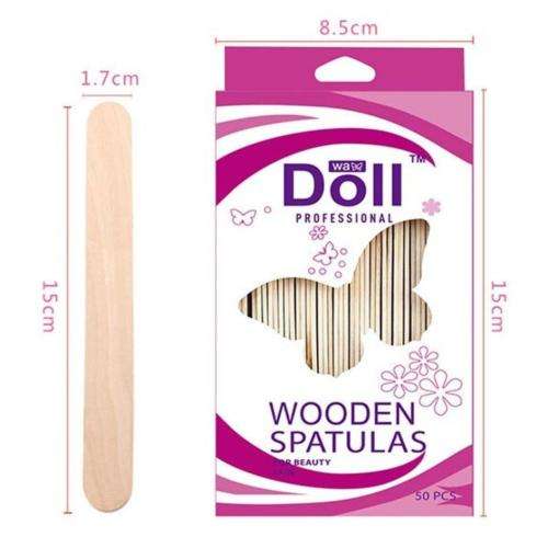 DOLL - DISPOSABLE PROFESSIONAL WOODEN BODY WAXING SPATULAS  ( 50pcs )