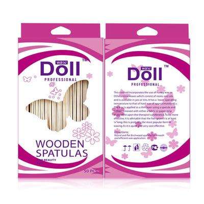 DOLL - DISPOSABLE PROFESSIONAL WOODEN BODY WAXING SPATULAS  ( 50pcs )