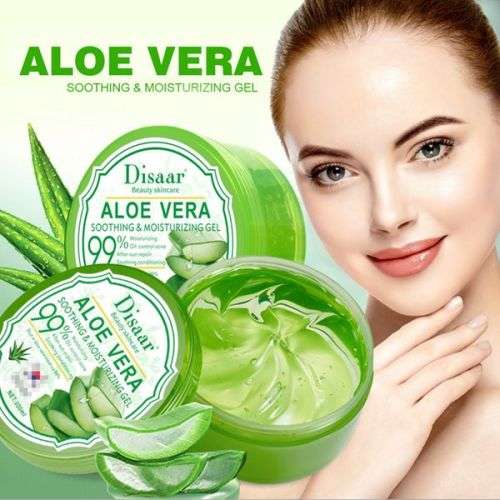 DISAAR Soothing and Moisturizing 99%  Aloe Vera Skin Repair and Skin Protection Gel