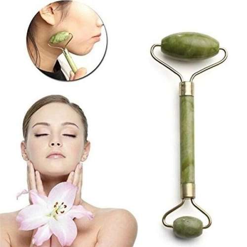 Natural Quartz Stone Jade Derma Roller and Face Massager