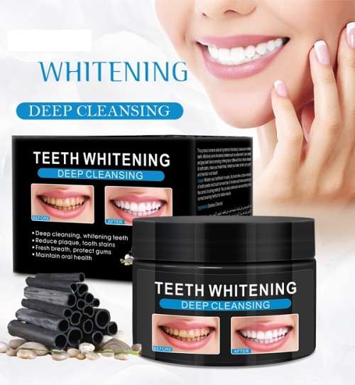 Bamboo Charcoal Teeth Whitening Powder and Deep stain Remover