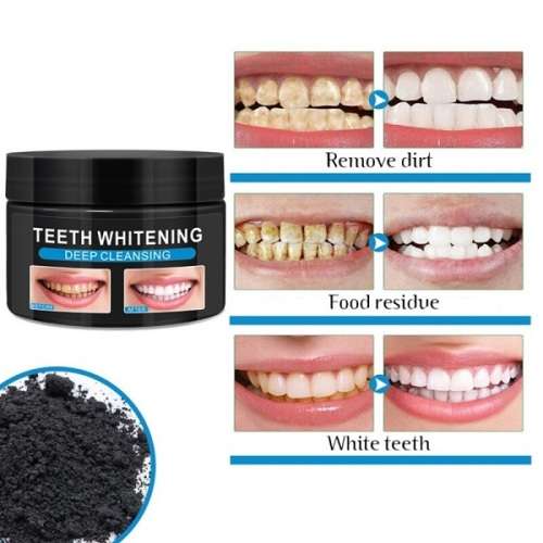 Bamboo Charcoal Teeth Whitening Powder and Deep stain Remover