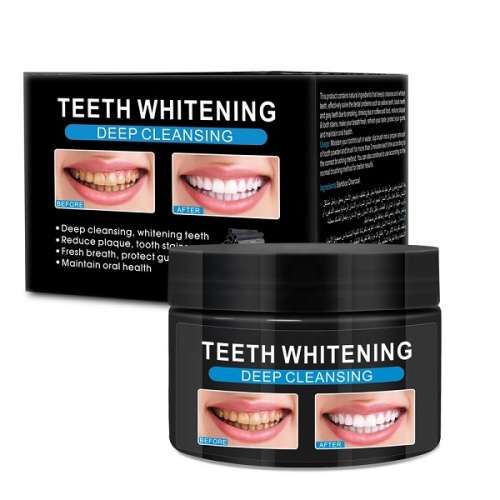 Bamboo Charcoal Teeth Whitening Powder and Deep stain Remover