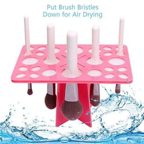 Makeup Brush Holder and Air Drying Rack