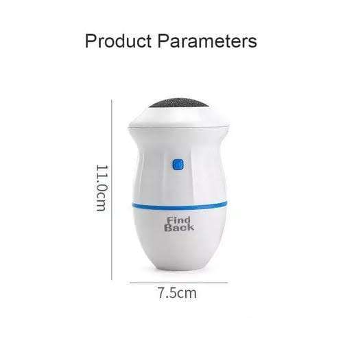 HIGH POWERED and COMPACT CALLUS REMOVER and FOOT FILE WITH BUILTIN VACUUM