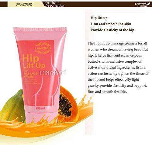Hip Lift Up Buttocks , Hips Firming and Cellulite Treatment Cream