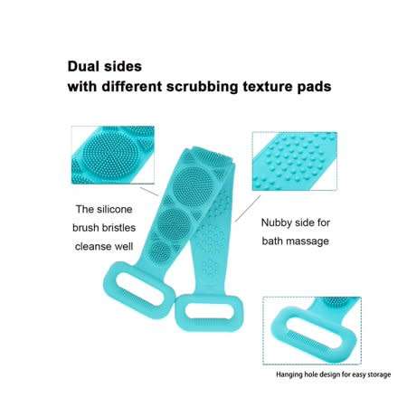 Amazing Double Sided Back Scrubber and Skin Exfoliator
