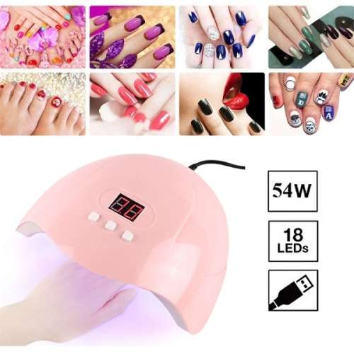 Powerful 54W Professional UV Gel LED Nail Lamp with Automatic movement Sensor