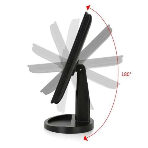 Stunning Large Square LED Touch Screen Mirror with Makeup Stand / Base