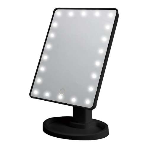 Stunning Large Square LED Touch Screen Mirror with Makeup Stand / Base