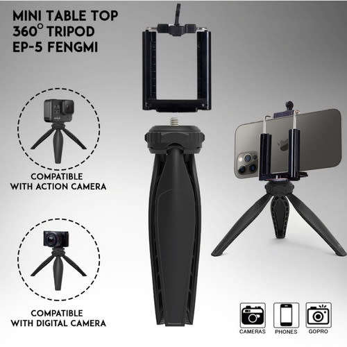 Brilliant Mini Table Top Selfie Stand Tripod Holder for Smartphones