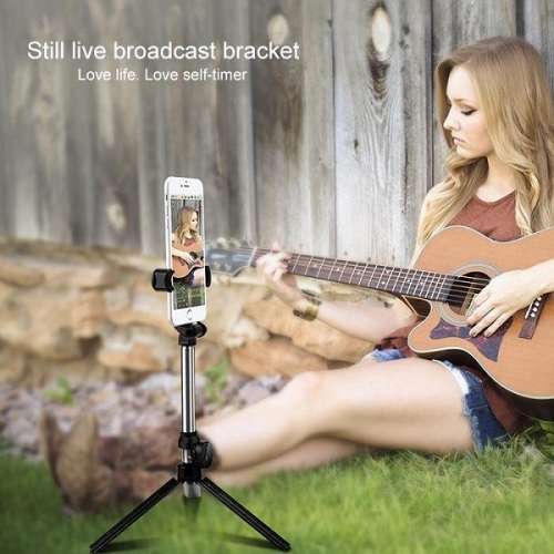 BLUETOOTH TRIPOD SELFIE STICK and LIVE STREAM MEDIA TOOL with WIRELESS REMOTE