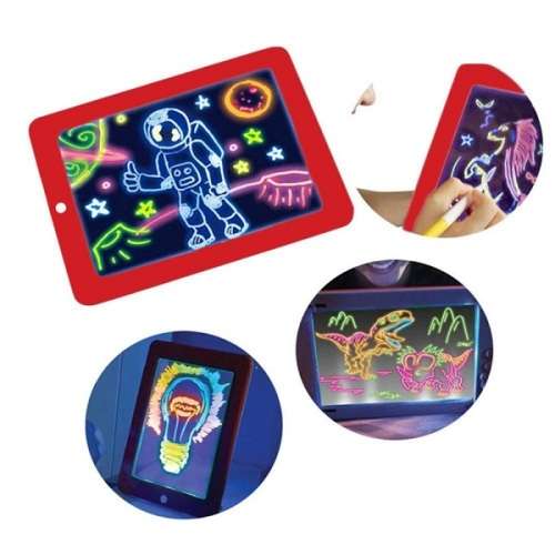 BRILLIANT LIGHTUP MAGICPAD SKETCH , CREATIVITY , EDUCATIONAL and EARLY SKILLS DRAWING PAD