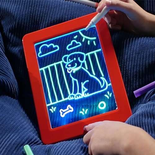 BRILLIANT LIGHTUP MAGICPAD SKETCH , CREATIVITY , EDUCATIONAL and EARLY SKILLS DRAWING PAD