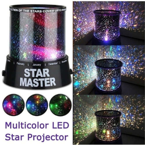 STUNNING STARMASTER DAZZLING GALAXY and STARS PROJECTOR NIGHT LIGHT / LAMP
