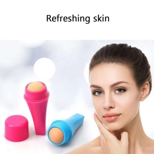 NATURAL VOLCANIC STONE OIL ABSORBING and PORE CLEANING FACIAL BEAUTY ROLLER