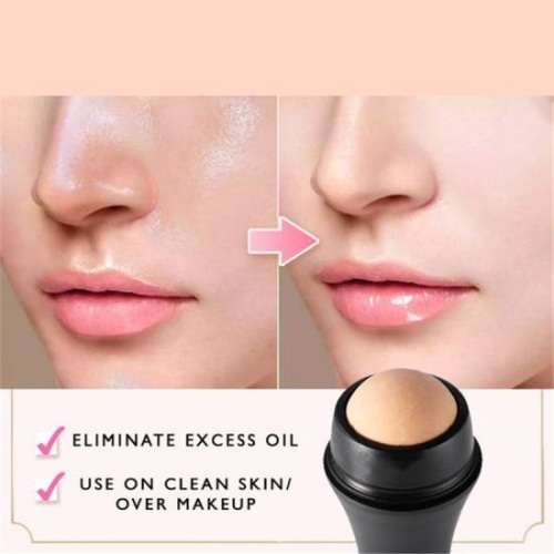 NATURAL VOLCANIC STONE OIL ABSORBING and PORE CLEANING FACIAL BEAUTY ROLLER